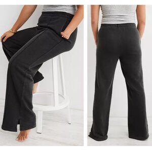 Aerie Smoke Gray Fleece Spring Street Skater Pants - 37299